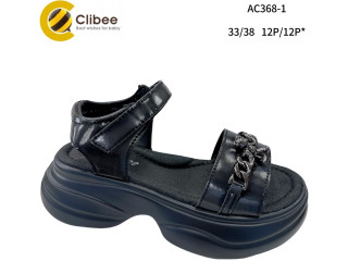 Босоніжки дитячі Clibee AC368-1 black 33-38