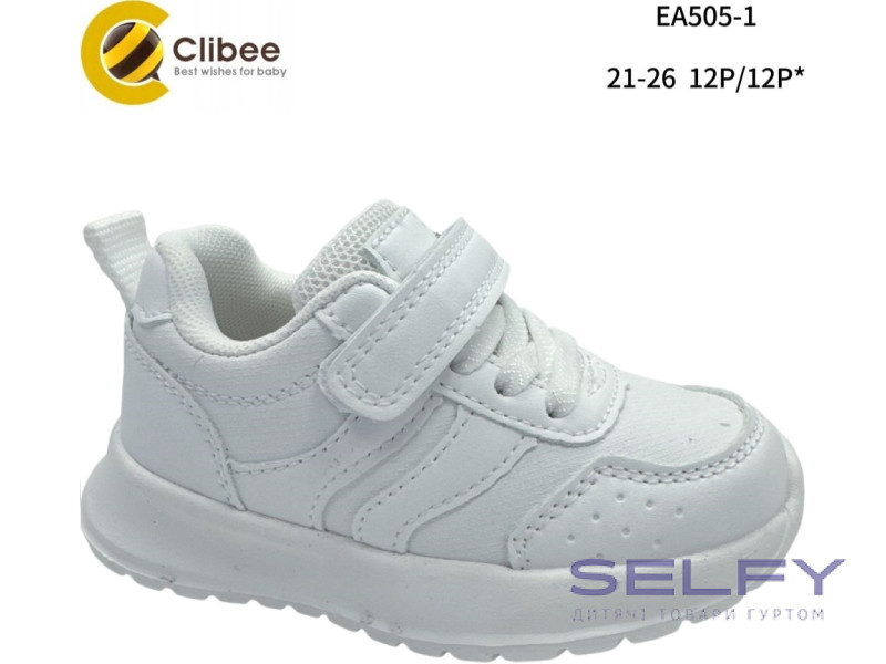Кросівки дитячі Clibee EA505-1 white 21-26, Фото 1