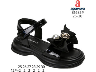 Босоніжки дитячі Apawwa B1685P black 25-30