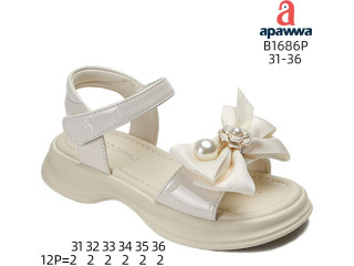 Босоніжки дитячі Apawwa B1686P beige 31-36