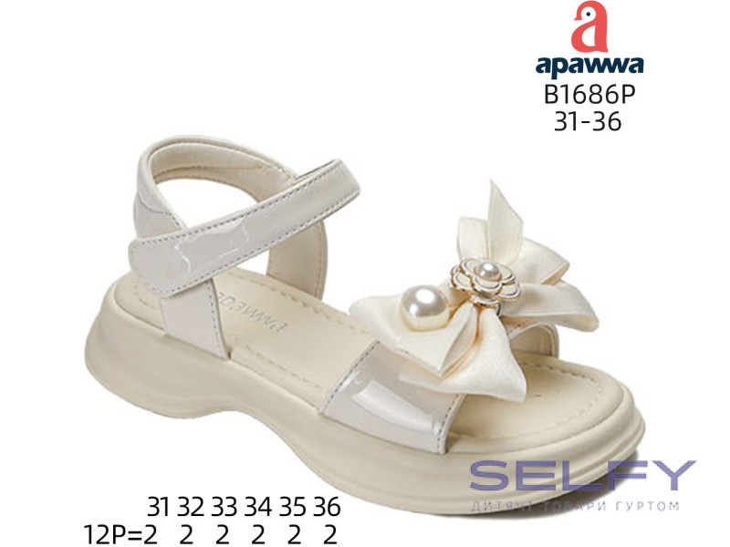 Босоножки детские Apawwa B1686P beige 31-36, Фото 1