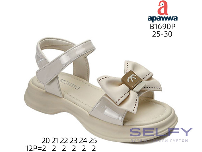 Босоножки детские Apawwa B1690P beige 25-30, Фото 1