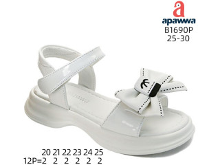 Босоніжки дитячі Apawwa B1690P white 25-30