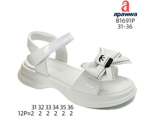Босоніжки дитячі Apawwa B1691P white 31-36