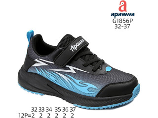 Кроссовки детские Apawwa G1856P black-blue 32-37