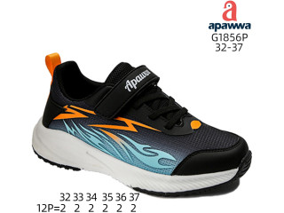Кросівки дитячі Apawwa G1856P black-orange 32-37