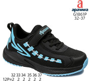Кросівки дитячі Apawwa G1861P black-blue 32-37