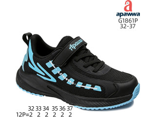 Кросівки дитячі Apawwa G1861P black-blue 32-37