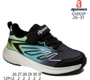 Кросівки дитячі Apawwa G1865P black-green 26-31