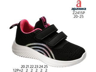 Кросівки дитячі Apawwa Z2415P black-fuchsia 20-25