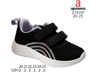 Кросівки дитячі Apawwa Z2415P black-purple 20-25