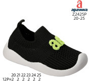 Кросівки дитячі Apawwa Z2425P black-green 20-25
