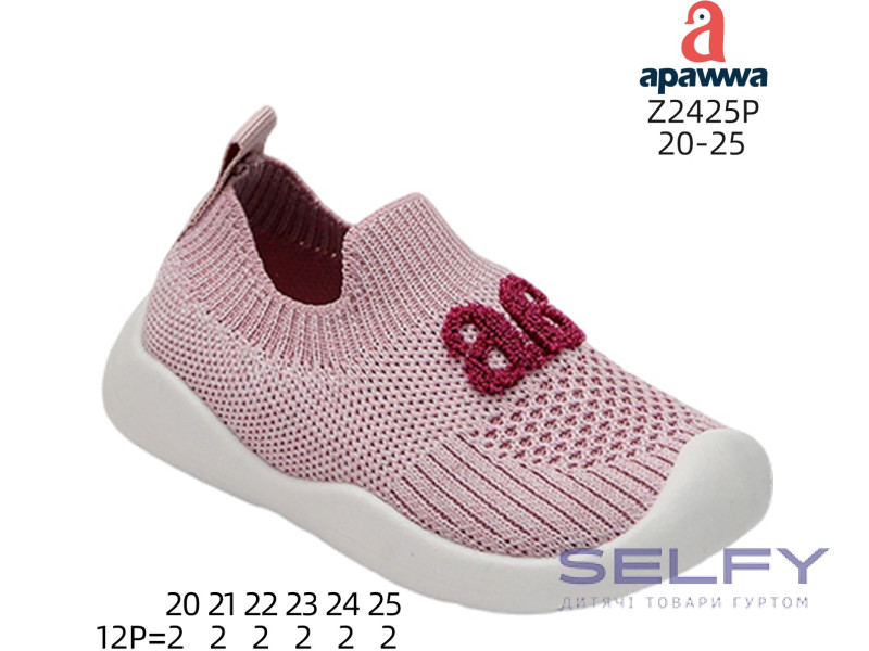 Кросівки дитячі Apawwa Z2425P pink 20-25, Фото 1