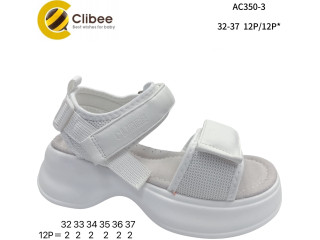 Босоніжки дитячі Clibee AC350-3 white 32-37
