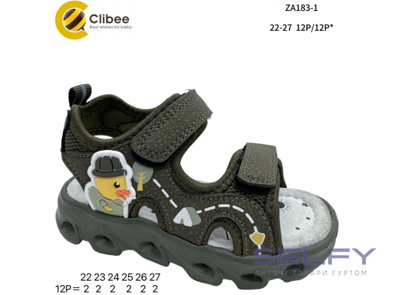 Босоніжки дитячі Clibee ZA183-1 green 22-27, Фото 1