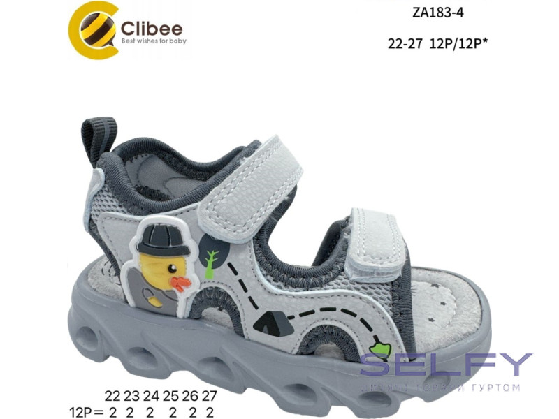 Босоножки детские Clibee ZA183-4 grey 22-27, Фото 1