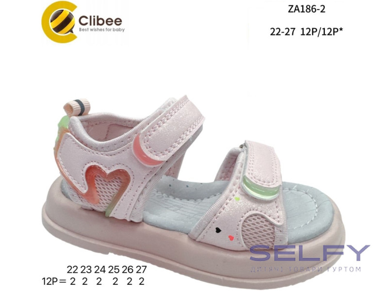 Босоніжки дитячі Clibee ZA186-2 pink 22-27, Фото 1
