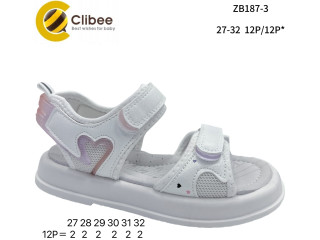 Босоніжки дитячі Clibee ZB187-3 white-purple 27-32
