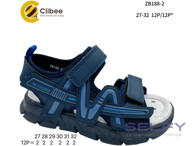 Босоніжки дитячі Clibee ZB188-2 blue 27-32, Фото 1