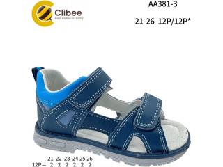 Босоніжки дитячі Clibee AA381-3 blue-asid-blue 21-26