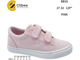 Кеди дитячі Clibee BB16 pink 27-32
