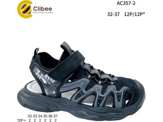 Босоніжки дитячі Clibee AC357-2 black-grey 32-37