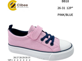 Кеди дитячі Clibee BB18 pink-blue 26-31