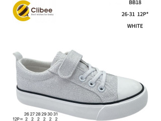 Кеди дитячі Clibee BB18 white 26-31