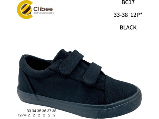 Кеди дитячі Clibee BC17 black 33-38