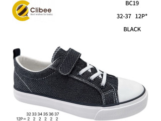 Кеди дитячі Clibee BC19 black 32-37