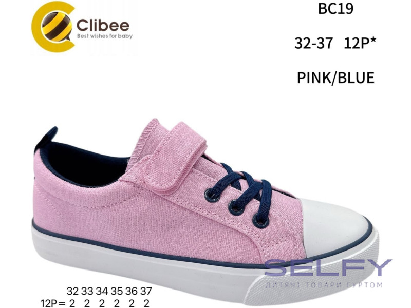 Кеди дитячі Clibee BC19 pink-blue 32-37, Фото 1