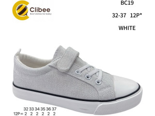 Кеди дитячі Clibee BC19 white 32-37
