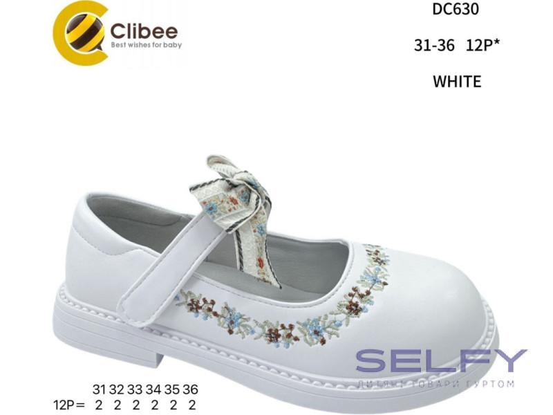 Туфлі Clibee DC630 white 31-36, Фото 1