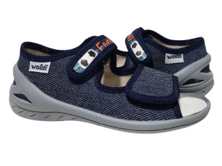 Адам 23-30 синій, сіра підошва, football по-розмірно