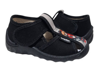 Паша 21-27 черный, черная подошва, мишка