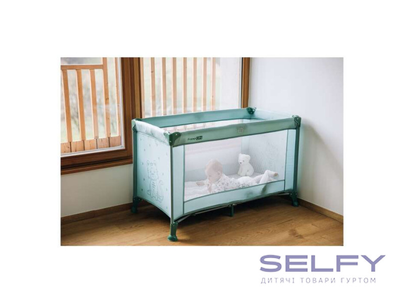 Ліжко-манеж дитяче FreeON Cot Nap, зелений, Фото 10