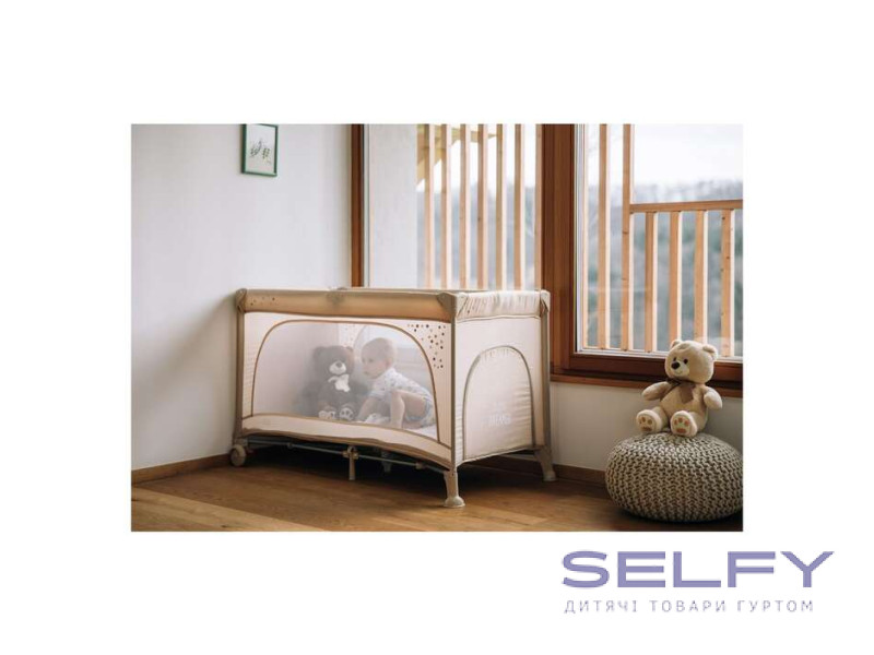 Кровать-манеж детская FreeON Cot Nook, beige, Фото 6
