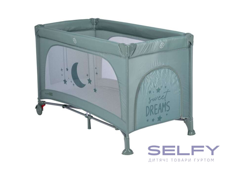 Кровать-манеж детская FreeON Cot Nook, green, Фото 1