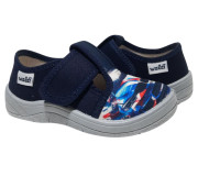 Гріша 24-30 синій, сіра підошва, біла машина