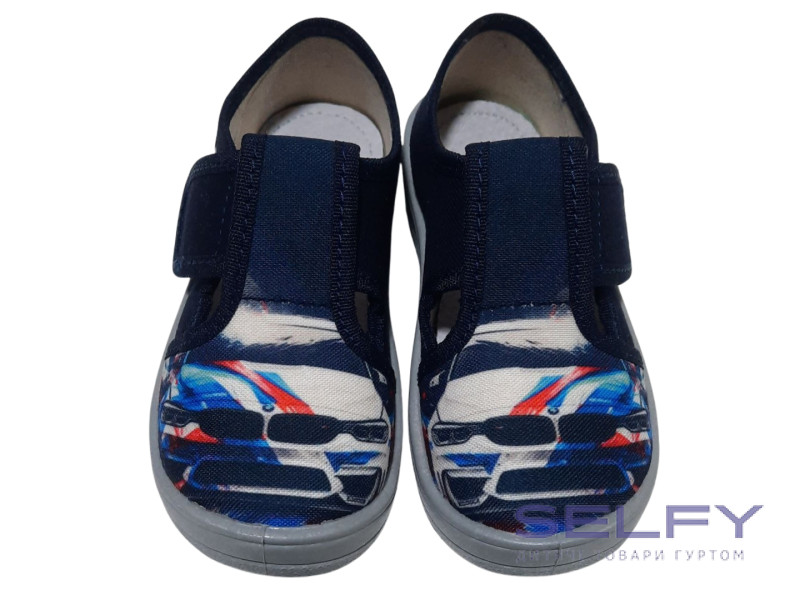 Гріша 24-30 синій, сіра підошва, біла машина, Фото 3