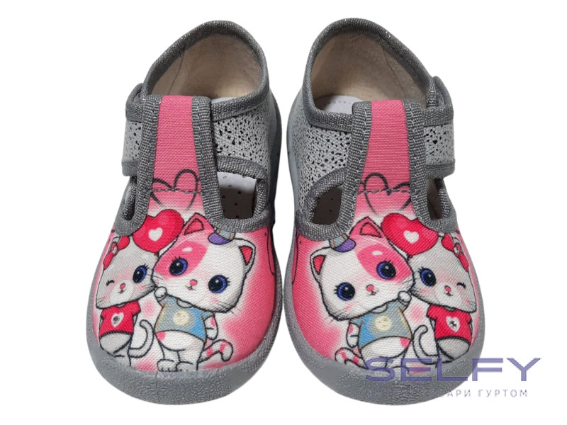Даша 21-27 сіро-рожева, сіра підошва, cat friends, Фото 3