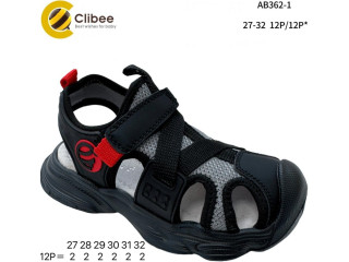 Босоніжки дитячі Clibee AB362-1 black-red 27-32