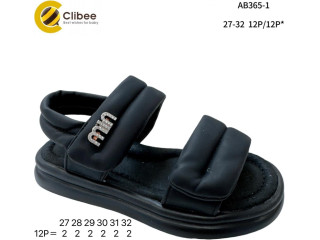 Босоніжки дитячі Clibee AB365-1 black 27-32