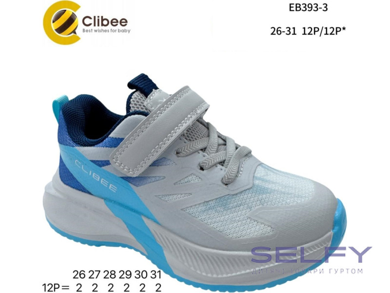 Кросівки дитячі Clibee EB393-3 grey-blue 26-31, Фото 1