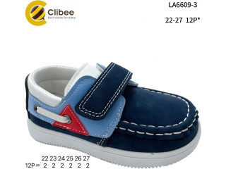 Мокасини дитячі Clibee LA6609-3 blue-blue 22-27