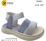Босоножки детские Clibee ZA198-2 white-purple 21-26