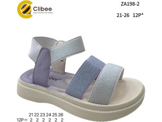 Босоножки детские Clibee ZA198-2 white-purple 21-26