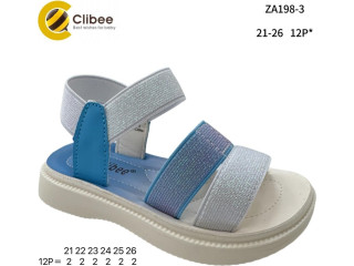 Босоніжки дитячі Clibee ZA198-3 white-blue 21-26