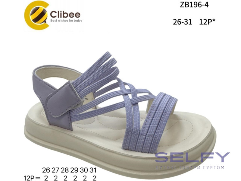 Босоніжки дитячі Clibee ZB196-4 purple 26-31, Фото 1