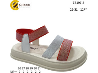 Босоніжки дитячі Clibee ZB197-2 orange-white 26-31